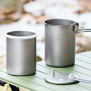 Keith al aire libre titanio meseta <span class=keywords><strong>olla</strong></span> <span class=keywords><strong>a</strong></span> presión 1.8L Picnic estofado <span class=keywords><strong>olla</strong></span> conjunto herramienta de cocina - Product Image 3