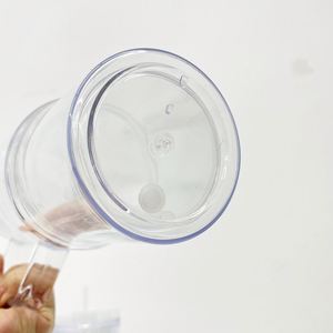 40oz <b>Double</b> <b>Wall</b> Plastic Tumbler for Gitter with Pre-drilled Hole and Silicone Plug - Product Image 4