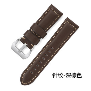 Correa de <span class=keywords><strong>reloj</strong></span> de correa de cuero de vaca de lujo hecha a mano para hombres y mujeres 26mm 24mm 22mm 20mm <span class=keywords><strong>pulsera</strong></span> ajustable - Product Image 6