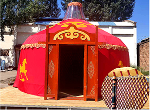 Tente mongole d'hiver <span class=keywords><strong>en</strong></span> <span class=keywords><strong>bois</strong></span> de <span class=keywords><strong>yourte</strong></span> utilisée pour tente de Camping <span class=keywords><strong>en</strong></span> plein air - Product Image 2