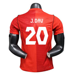 カナダ代表サッカー選手バージョン2627 大人用メッシュ通気性サッカー練習選手用ジャージ20 # - Product Image 2