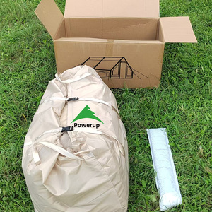 工場直送 ブラックコーティング付きインフレータブルテント オーニング6.3 ㎡   300Dオックスフォード生地クイックセットアップ屋外エアテント - Product Image 2