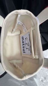 Mini Tote Bag Red Organic Reusable Foldable Custom Design <b>Printed</b> Cotton Canvas Tote Bag Cartoon Shopping Bag with Logo - Product Image 6