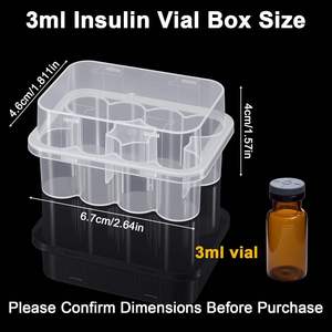 Wholesale 3ml Plastic <b>Box</b> 2-4 Aseptic Vial <b>Storage</b> <b>Box</b> Wholesale Vaccine Bottle Peptide Rack Wholesale Plastic - Product Image 4