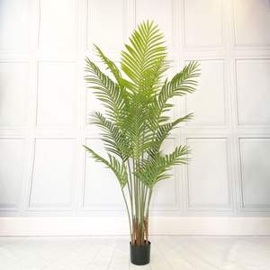 R Vente en Gros, <span class=keywords><strong>Dypsis</strong></span> Lutescens en Plastique, Faux Arbre Bonsaï en Pot, Plantes Simulées Décoratives d'Intérieur, Palmier Artificiel - Product Image 3