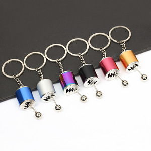 Porte-clés de luxe personnalisé avec logo, en forme de levier de vitesse, en acier inoxydable, pièce automobile, boîte de vitesses, impression typographique, style tendance - Product Image 5