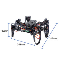 Kit de Robot Hexápodo Biónico Tscinbuny, Kit para Principiantes, Programación Inalámbrica de Código Abierto, Educación STEM para Escuelas