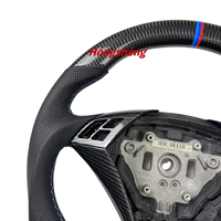Volant en carbone véritable haut de gamme personnalisé pour BMW E60 E70 E71 E90 E46 Accessoire intérieur automobile