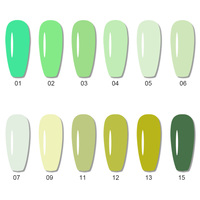 Kit de vernis gel ICE NOVA Evergreen Glitter Green Sparkle, vernis gel à faire tremper, lampe à ongles, vert foncé avocat, vernis gel pour ongles