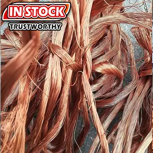Millberry pureté 99.95% déchets de câble en cuivre fourniture de ferraille de fil de cuivre brillant en stock