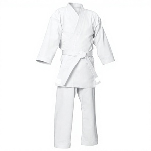 Kimono de Karate Blanco de Peso Pesado, Poliéster/Algodón, 10-12 oz, Transpirable, Duradero, Corte Regular, Unisex para Adultos, Marca Personalizada, Artes Marciales - Product Image 2