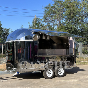 Chariot de vente de nourriture de rue compact | Remorque mobile de crêpe et camion de nourriture de cuisine extérieure à vendre - Product Image 6