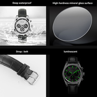 Montre classique pour homme avec logo personnalisé, mouvement japonais, bracelet en cuir et acier inoxydable, cadran à quartz, style sport, 20 mm