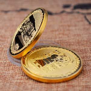 Antik çin Xuanyuan sarı İmparator 24k altın kaplama hatıra parası madalya - Product Image 3