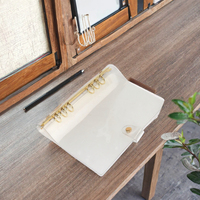 Großhandel A5 A6 Kunststoff Klar PVC Budget Binder Transparent Mini Nachfüllbar Farbig 6 Ring Lose blatt Bindung Planer Ordner