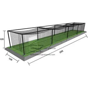 Customize Large Size Portable Folding Practice Baseball Batting Cage Tunnel Cricket Baseball Cage