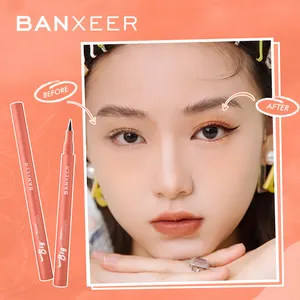 BANXEER en iyi su geçirmez sıvı Eyeliner siyah kahverengi renk sızdırmaz kalem göz kalemi