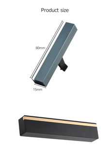 Diffuseur de <span class=keywords><strong>parfum</strong></span> pour voiture en aluminium aéronautique moderne de luxe en petit lot, boîte-cadeau, ensemble de diffuseur d'aromathérapie solide, rafraîchisseur d'air - Product Image 4