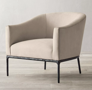 Fauteuil de loisirs en lin de style américain Rhoohill RH, mobilier de salon, canapé simple, fauteuil de chambre à coucher, fauteuil moderne - Product Image 6