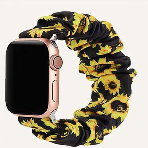 Bracelet de montre en tissu élastique de luxe Upro pour Apple Watch Series 10 9 8 SE, bracelet respirant tendance pour femmes, 41 45 46 mm - Product Image 2