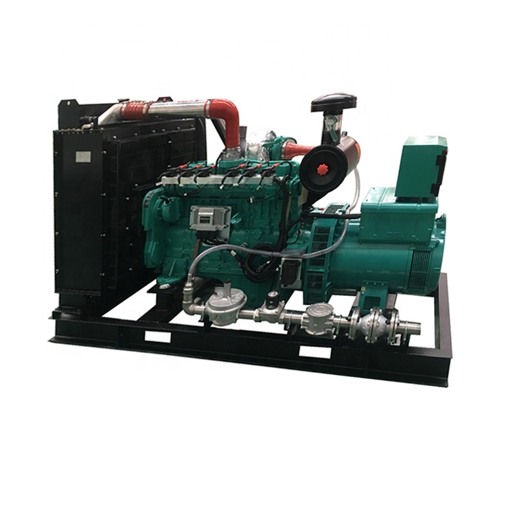 Turbina de Gas doméstico de 80kW, generador de Gas Natural de 3 fases, motor Cummns 6BTAA5.9-T, 100kVA