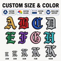 Patchs brodés 3D personnalisés en vrac pour usine, lettres en relief, appliques thermocollantes en sergé pour chapeaux et vêtements, patchs personnalisés avec logo