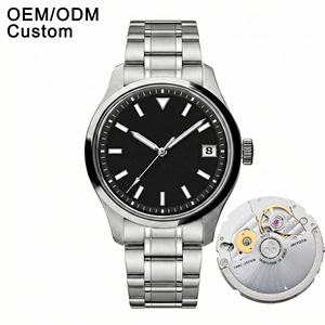 Reloj de Pulsera de Acero Inoxidable para Hombre de Negocios de Lujo con Logotipo de Marca Personalizado OEM, Fabricante de Relojes Mecánicos Automáticos Miyota 9015 - Product Image 1