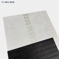 Bracelet RFID personnalisé en papier Dupont, jetable, étanche, pour identification hospitalière, anti-contrefaçon, pour l'enregistrement et les billets d'entrée