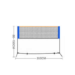 <span class=keywords><strong>2020</strong></span> meilleur réglable Portable pliable pliant hauteur cornichon balle Tennis Badminton filet support poteaux poste ensemble - Product Image 5