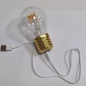 Xách tay 15 Wát <span class=keywords><strong>A68</strong></span> <span class=keywords><strong>LED</strong></span> ánh sáng ban đêm có thể sạc lại với USB giao diện tim giáng sinh DIY E40 bóng đèn cho vườn - Product Image 4