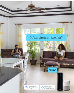 L8-HF Smart Life WiFi Mesh Dokunmatik Panel 10A Cam Akıllı Fan Anahtarı AB - Product Image 1