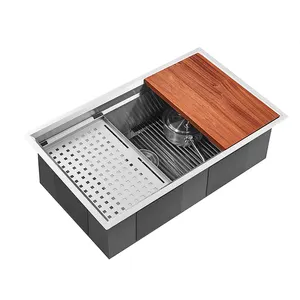 Portable Commercial UPC Hand Made 304 Stainless Steel American Kitchen Sink