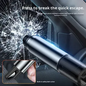 Brise-vitre coupe-ceinture de sécurité voiture marteau d'urgence brise-verre véhicule outil d'évasion sauvetage sûr un Seco plastique YYS - Product Image 5