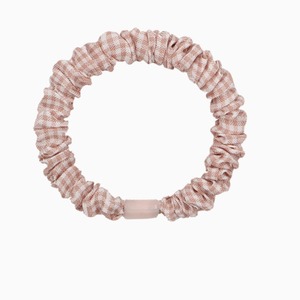 Chouchous à tête <span class=keywords><strong>plate</strong></span> imprimé à carreaux petit intestin bandeau pour cheveux fait à la main bandeau pour cheveux doux étiquette personnalisée emballage - Product Image 4