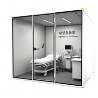 Cabine de studio acoustique portable pour enregistrement vocal et vidéo, cabine insonorisée, bureau modulaire pour urgences médicales
