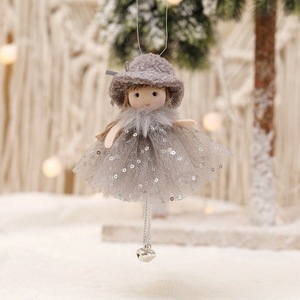 Cross-border New Festival <b>Christmas</b> Tree Pendant Beaded Yarn Skirt Hanging Decoration Creative Handmade Girls - Product Image 4