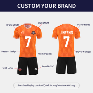 Tùy Chỉnh Thoáng Khí Đội Bóng Đá <span class=keywords><strong>Kit</strong></span> Bán Buôn Giá Câu Lạc Bộ Jersey Đào Tạo Bóng Đá Đồng Phục Chàng Trai Và Nam Giới - Product Image 3