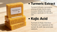 Savon Éclaircissant Naturel Soin de la Peau Marque Privée Vente en Gros Curcuma Acide Kojique Savon Solide Fait Main pour le Visage et le Bain