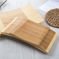 Nueva Bandeja de Servir Rectangular Moderna, Ecológica, de Bambú Japonés Tallado, de Una Sola Capa, para Restaurantes, en Oferta