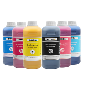 구삼 고품질 1000ML 1L CMYK 4색 야외용 에코 솔벤트 잉크 (엡손 GS6000 프린터용) - Product Image 1
