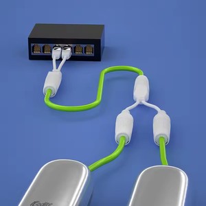 Répartiteur de câble réseau RJ45 étanche 1 vers 2, adaptateur séparateur 8P8C, connexion en série POE pour 2 appareils, accès Internet - Product Image 3