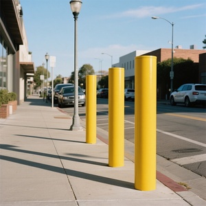 Tiêu chuẩn Úc Ngoài Trời Màu Vàng bollard cố định tĩnh bollard thép - Product Image 6