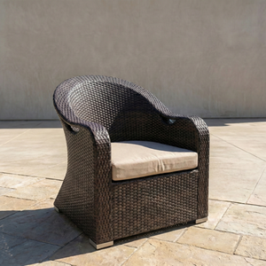 Nouveau Fauteuil d'extérieur en rotin minimaliste, moderne, en gros, directement <span class=keywords><strong>de</strong></span> l'usine, en promotion, pour patio, <span class=keywords><strong>jardin</strong></span>, balcon, café - Product Image 1