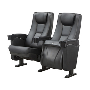 เก้าอี้โรงหนัง Prosperous Seat รุ่น WZ622 สีดำ แบบพับได้ พร้อมที่วางแขน สำหรับหอประชุมและโรงภาพยนตร์ - Product Image 1