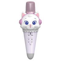 Microphone Karaoké Portable Sans Fil Rose pour Enfants, Changeur de Voix Magique Chat, Idéal pour Chanter – Nouveauté Tendance