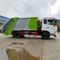 Camion compacteur de déchets Dongfeng Tianjin de 12 m³, camion d'assainissement scellé anti-fuite de 16 tonnes