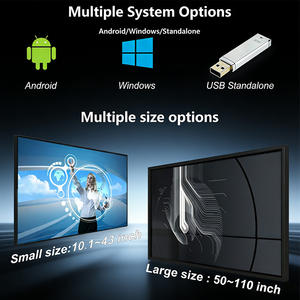 Affichage publicitaire LCD intérieur 15,6 21,5 32 43 pouces, écran HD, système Android <span class=keywords><strong>Windows</strong></span>, signalisation numérique, menu numérique pour restaurants - Product Image 2