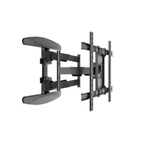 Support TV à mouvement complet robuste de 40 à 80 pouces pour le bureau Supports TV pivotants en acier rétractables avec inclinaison pour TV LCD et Plasma