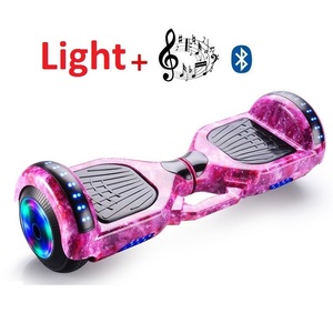 <span class=keywords><strong>Hoverboard</strong></span> <span class=keywords><strong>con</strong></span> rueda luminosa, patinete de equilibrio automático de 6,5 pulgadas, superior, frontal, luz led, música - Product Image 4
