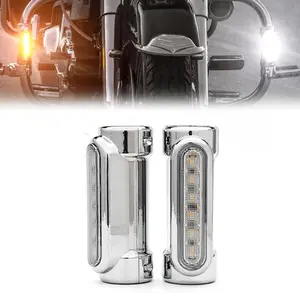 Universal Motorcycle Turn Signal Light Highway Crash Bar light Switchback Driving Signal Lights for Harle-y Victory